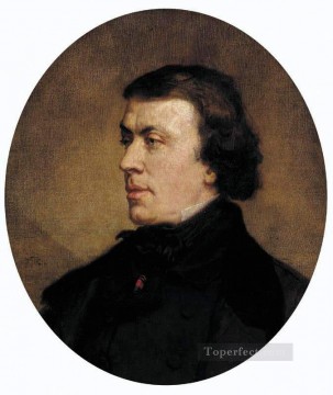  rico Lienzo - Retrato de Philip Ricord, pintor de figuras Thomas Couture